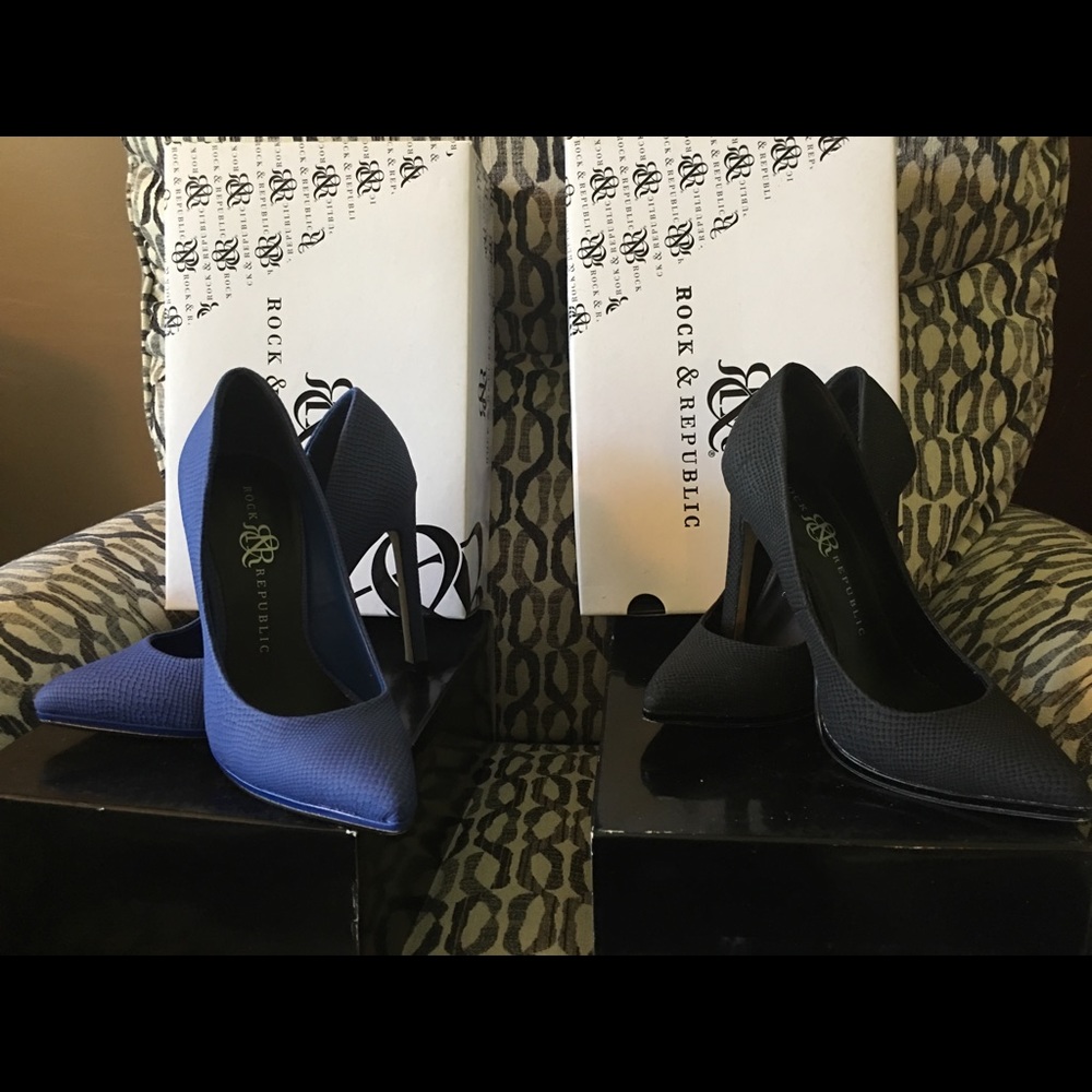 Rock and Republic RR ARABeLLA pumps in blue/black